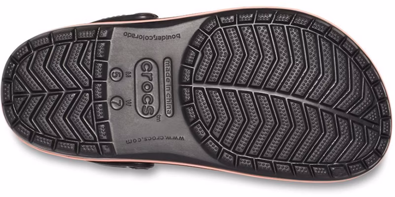 Crocs Crocband Grafik Musim 'Hitam Putih Merah Jambu' 205579-0CV Sizing Crocs Crocband Grafik Musim 'Hitam Putih Merah Jambu' 205579-0CV