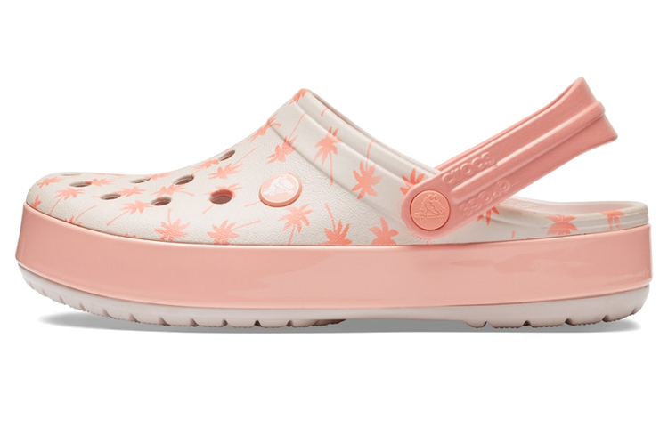 Crocs Crocband Seasonal Graphic Clogs 'Pink White' 205579-6PR