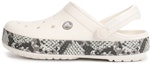 Buy クロックス クロックバンド スネークプリント クロッグ 'ホワイト ブラック' 206380-13T 206380-13T