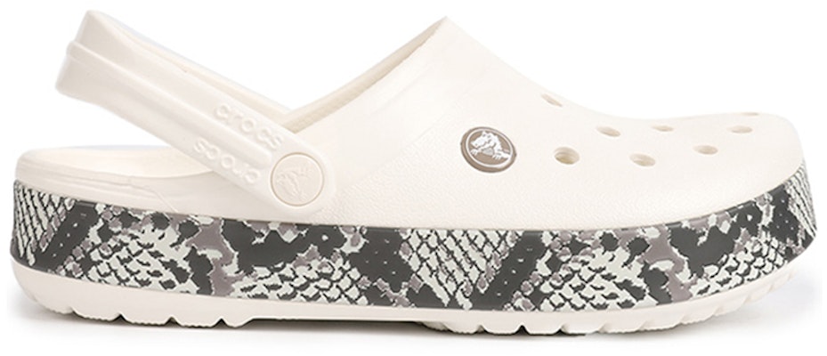 クロックス クロックバンド スネークプリント クロッグ 'ホワイト ブラック' 206380-13T 206380-13T Order クロックス クロックバンド スネークプリント クロッグ 'ホワイト ブラック' 206380-13T 206380-13T