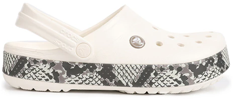 Order Crocs Crocband 蛇紋簡約休閒洞洞鞋 白色
