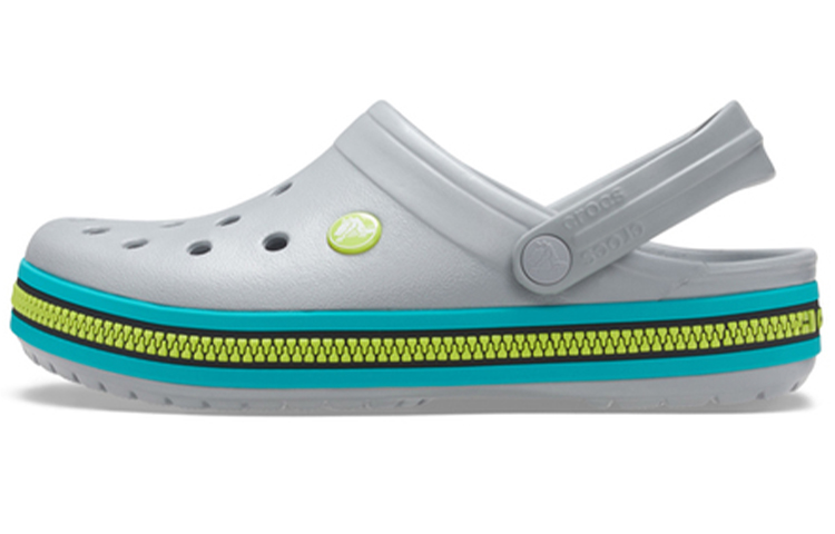 Crocs Crocband Zipper Band Clogs 'Grey Aqua' 206594-0GV