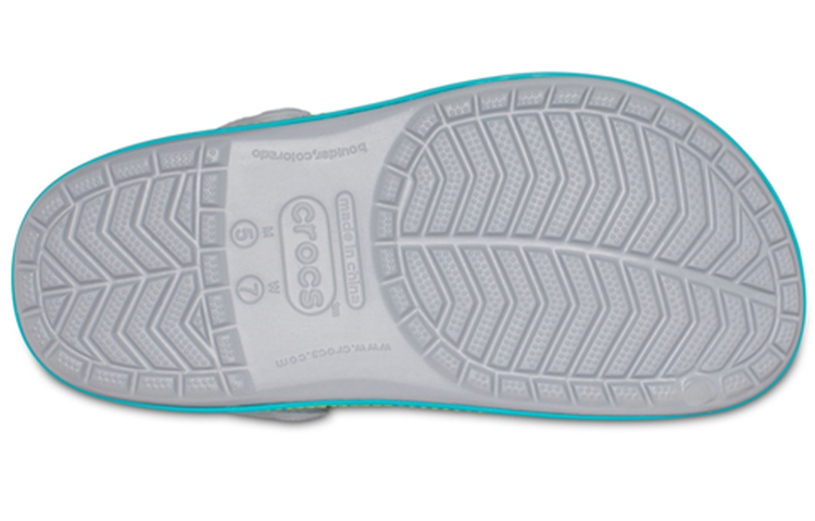Sizing Crocs Crocband Zipper Band Clogs 'Grey Aqua' 206594-0GV