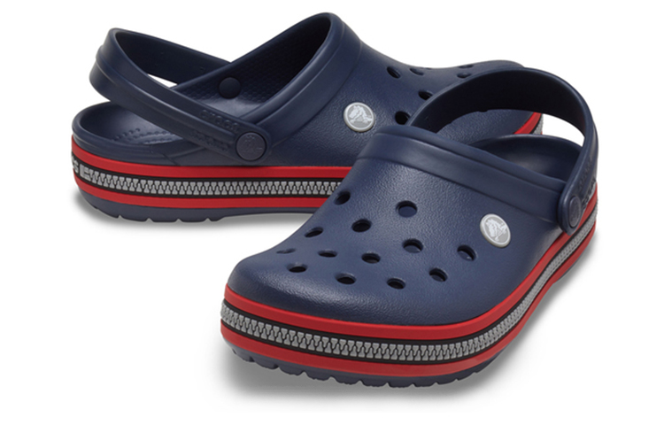 Shop Crocs Crocband Zipper Band Clogs 'Navy Red' 206594-4SA