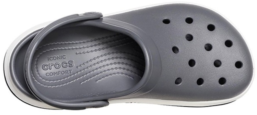 Crocs Crocsband Full Force Thick Sole Gray Sandals 206122-07I Lookbook Crocs Crocsband Full Force Thick Sole Gray Sandals 206122-07I