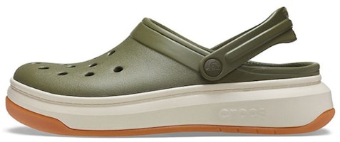 Crocs Crocsband Full Force Thick Sole Sandals Green Unisex 206122-34E Crocs Crocsband Full Force Thick Sole Sandals Green Unisex 206122-34E