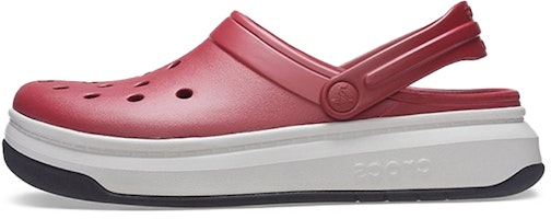 Crocs Crocsband Full Force Thick Sole Sandals Red White 206122-6RU Crocs Crocsband Full Force Thick Sole Sandals Red White 206122-6RU