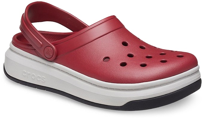 Crocs Crocsband Full Force Thick Sole Sandals Red White 206122-6RU Lookbook Crocs Crocsband Full Force Thick Sole Sandals Red White 206122-6RU