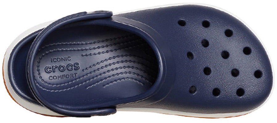 Crocs Crocsband Full Force Thick Sole Sandals Unisex Blue White 206122-462 Lookbook Crocs Crocsband Full Force Thick Sole Sandals Unisex Blue White 206122-462
