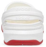 Shop 日亞入荷 Crocs卡駱馳 踢浮 Crocband Full Force 厚底洞洞 運動涼鞋 男女同款 白紅