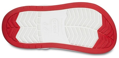 Purchase 日亞入荷 Crocs卡駱馳 踢浮 Crocband Full Force 厚底洞洞 運動涼鞋 男女同款 白紅