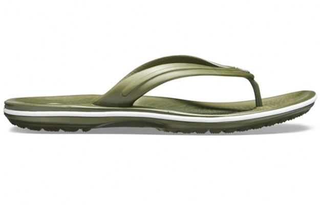 Crocs Croqs Classic Comfort Lightweight Flip-Flops 'Army Green' 11033-37P Order Crocs Croqs Classic Comfort Lightweight Flip-Flops 'Army Green' 11033-37P