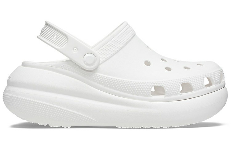 Lookbook Crocs卡駱馳 Classic clog 泡芙鞋 運動涼鞋 男女同款 白色