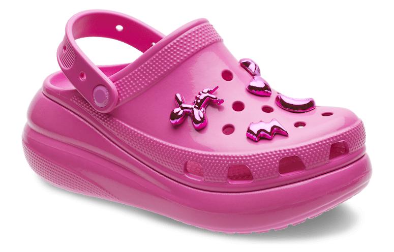 Lookbook Crocs Crush High Shine Clogs 'Electric Pink' - Merah Jambu Mengkilap 209285-6QQ