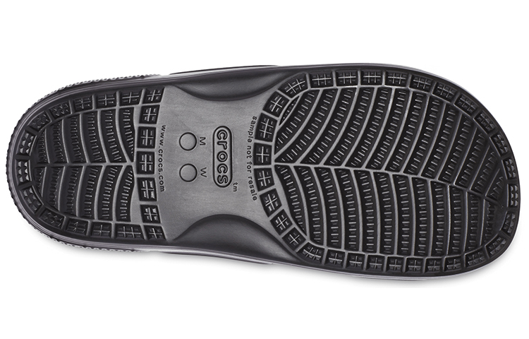 Crocs Daisy Lightweight Wear-Resistant Sports Slippers Unisex Black White 圖 7