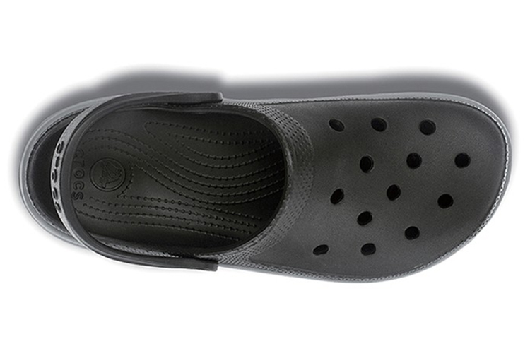 Lookbook Sandal Pantai Crocs Duet Hitam Abu-Abu 'Black Grey' 11991-070