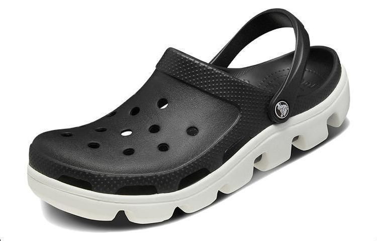 Lookbook クロックス デュエット ビーチサンダル 黒白 11991-066