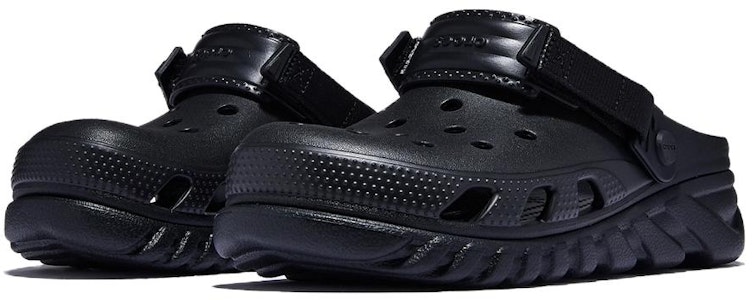 Crocs卡駱馳 DUET MAX CLOG 運動風格柔軟舒適 洞洞鞋 男女同款 純黑色 Order Crocs卡駱馳 DUET MAX CLOG 運動風格柔軟舒適 洞洞鞋 男女同款 純黑色