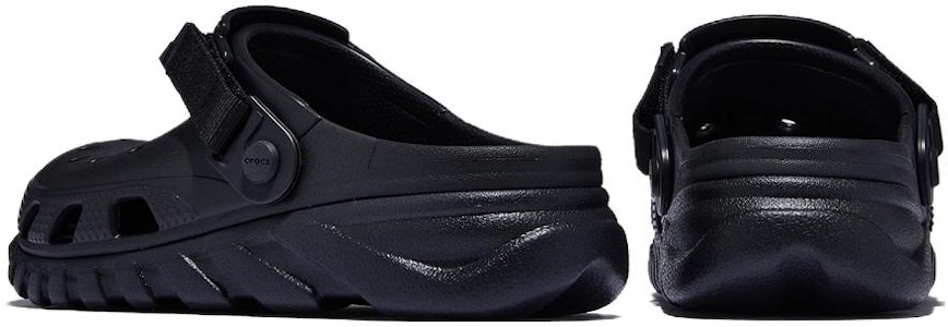 Crocs卡駱馳 DUET MAX CLOG 運動風格柔軟舒適 洞洞鞋 男女同款 純黑色 Shop Crocs卡駱馳 DUET MAX CLOG 運動風格柔軟舒適 洞洞鞋 男女同款 純黑色