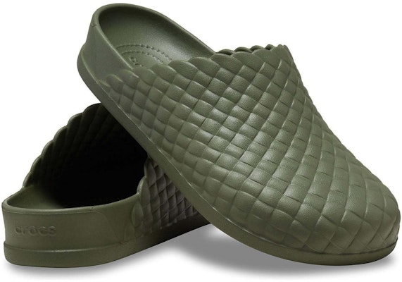 Crocs Dylan Woven Clog 'Verde Militar' 209946-309 Shop Crocs Dylan Woven Clog 'Verde Militar' 209946-309