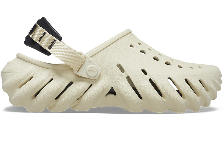 Lookbook Crocs Echo Clog 'Tulang Hitam Beige' 207937-2YJ