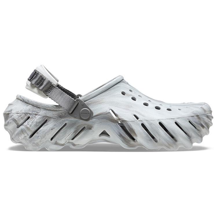 Shop Crocs Echo 拖鞋 ''大理石月光色'' 208454-1NL