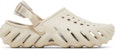 Crocs Echo Clog 'Stucco' Lelaki Wanita Kasut 슬리퍼 Terkenal 207937-160