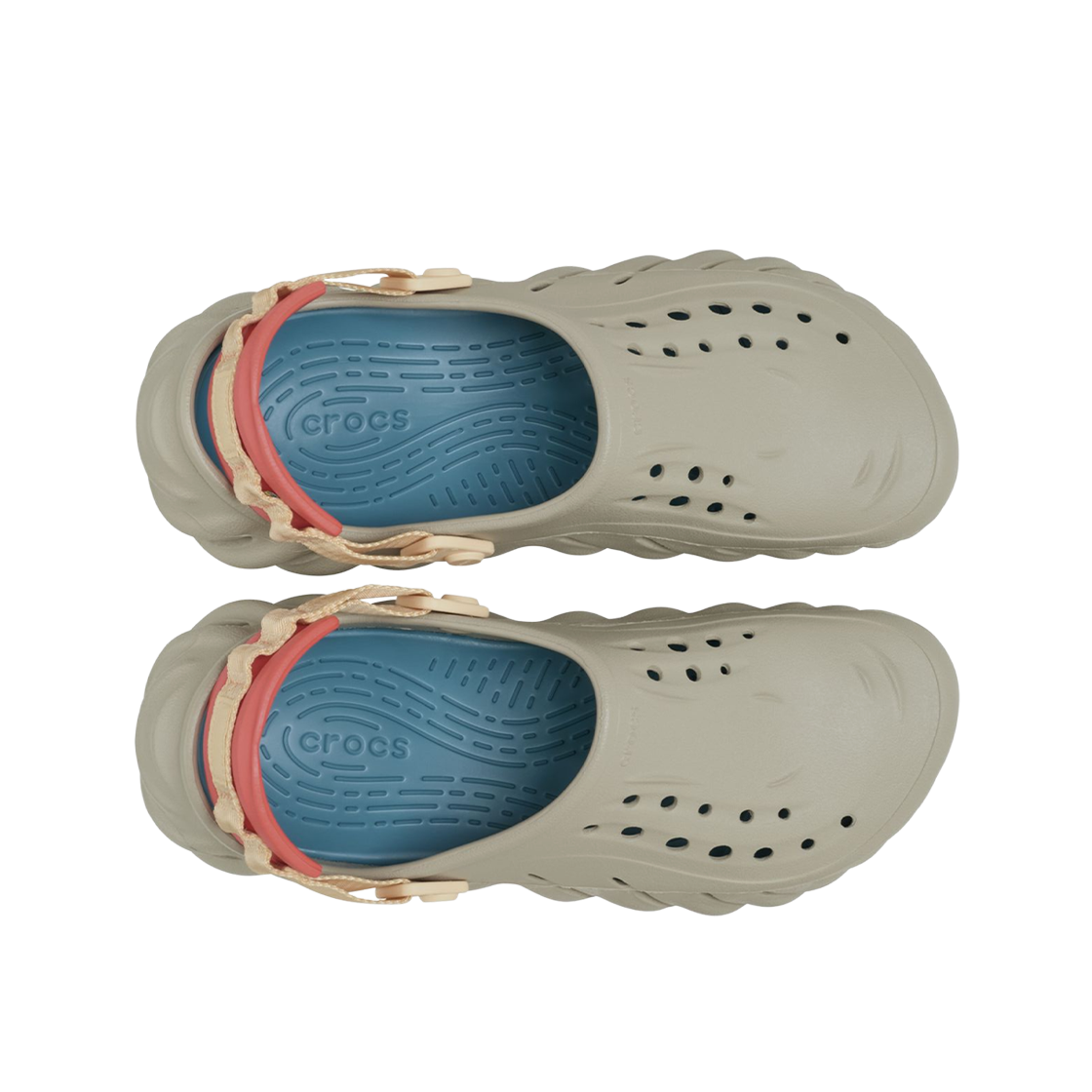 Lookbook Crocs Echo 拖鞋 深棕色 207937-0IP