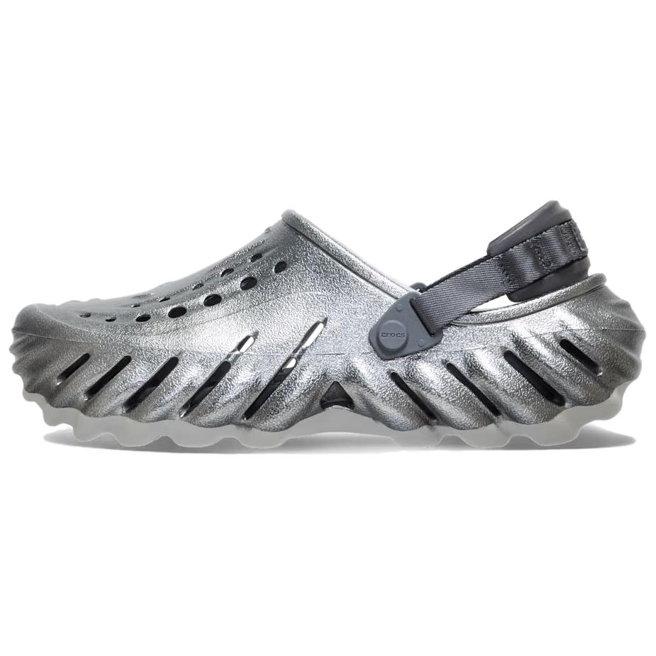 Crocs Echo Clog Silver - Comfortable Classic Clog Shoes. 214109-1FS