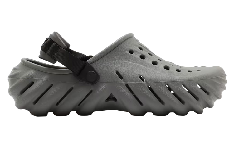 Lookbook Crocs卡骆驰 波波洞洞凉鞋 男女款 灰色