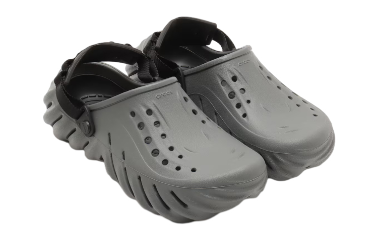 Shop Crocs卡骆驰 波波洞洞凉鞋 男女款 灰色