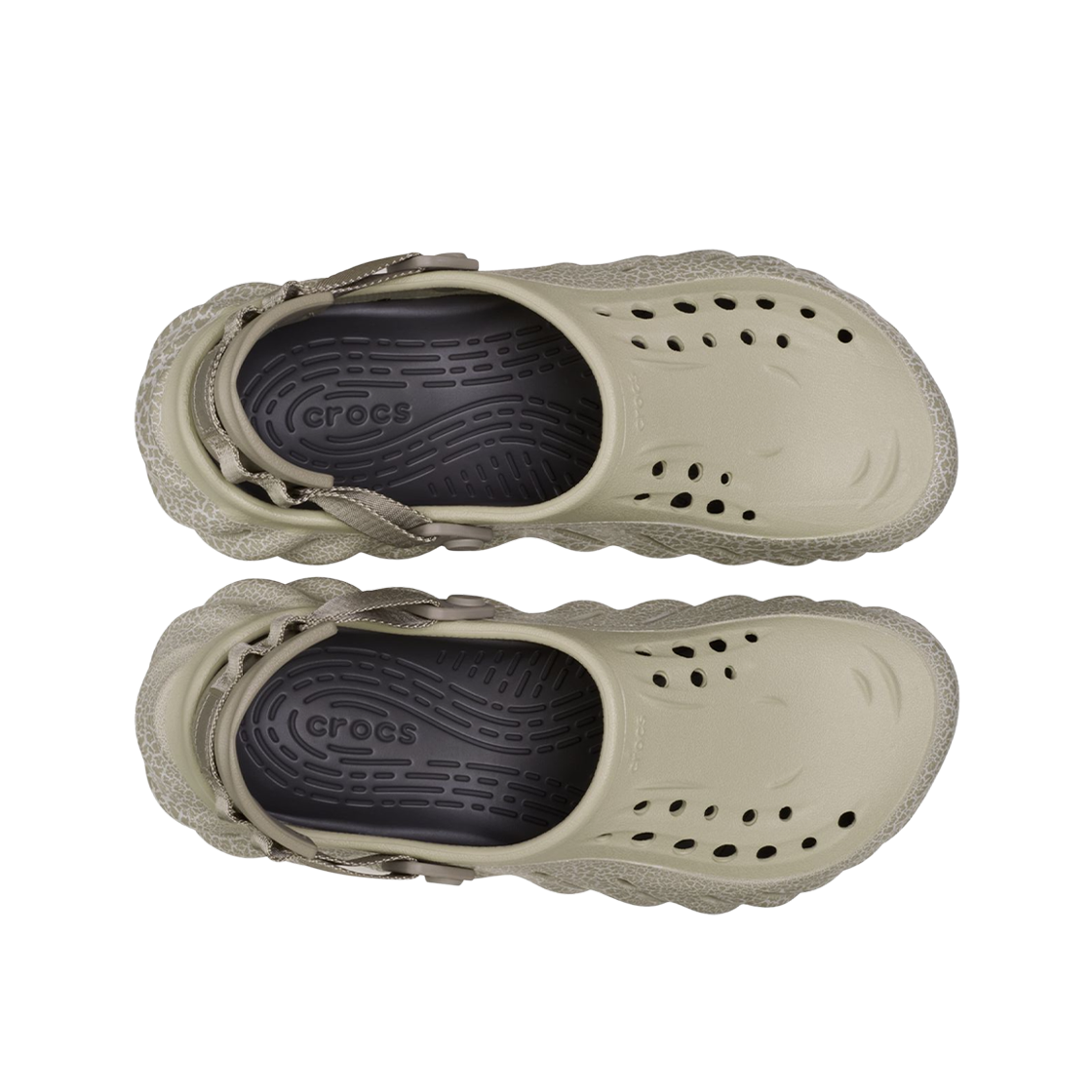 Order Crocs Echo 裂纹图案木屐 蛾 211630-0LJ