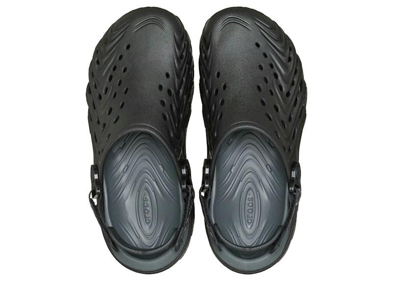 Lookbook Crocs Echo II Chrome 黑色鞋 213780-0TK