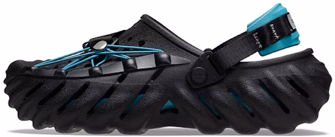 Crocs Echo Reflective Laces Clog 'Black Teal' 210004-001 Crocs Echo Reflective Laces Clog 'Black Teal' 210004-001