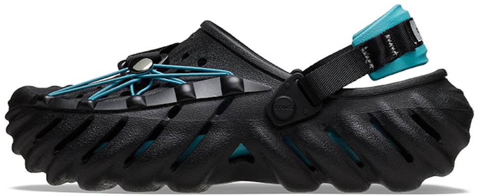 Crocs Echo Reflective Laces Clog 'Black Teal' 210004-001 Buy Crocs Echo Reflective Laces Clog 'Black Teal' 210004-001