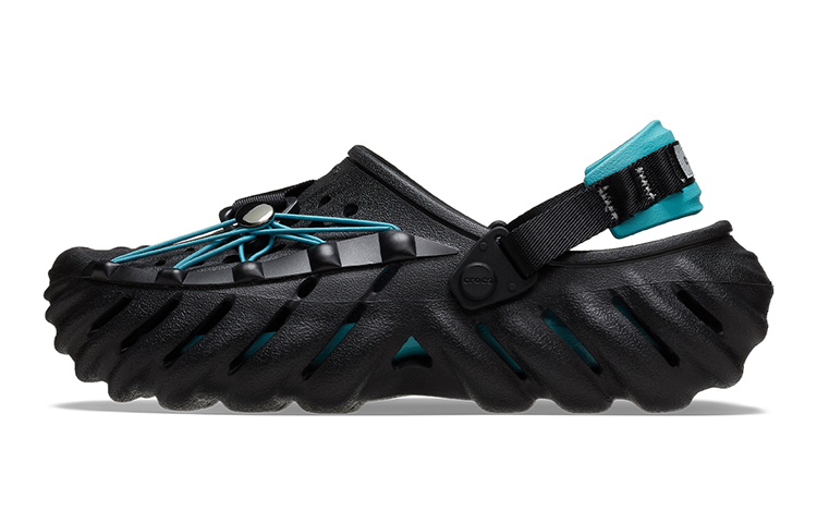 Crocs Echo Reflective Laces Clog 'Black Teal' 210004-001