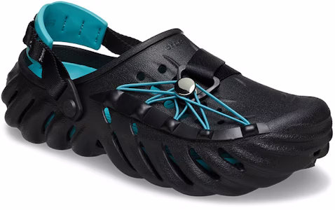 Crocs Echo Tali Reflektif Clog 'Hitam Teal' 210004-001 Lookbook Crocs Echo Tali Reflektif Clog 'Hitam Teal' 210004-001