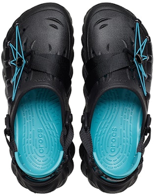 Crocs Echo Reflective Laces Clog 'Black Teal' 210004-001 Shop Crocs Echo Reflective Laces Clog 'Black Teal' 210004-001