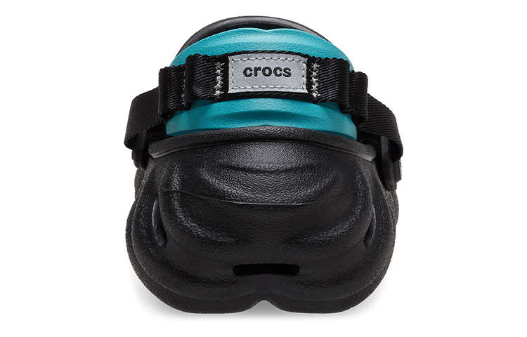 Details for Crocs Echo 反光鞋带便鞋 '黑色青蓝' 210004-001