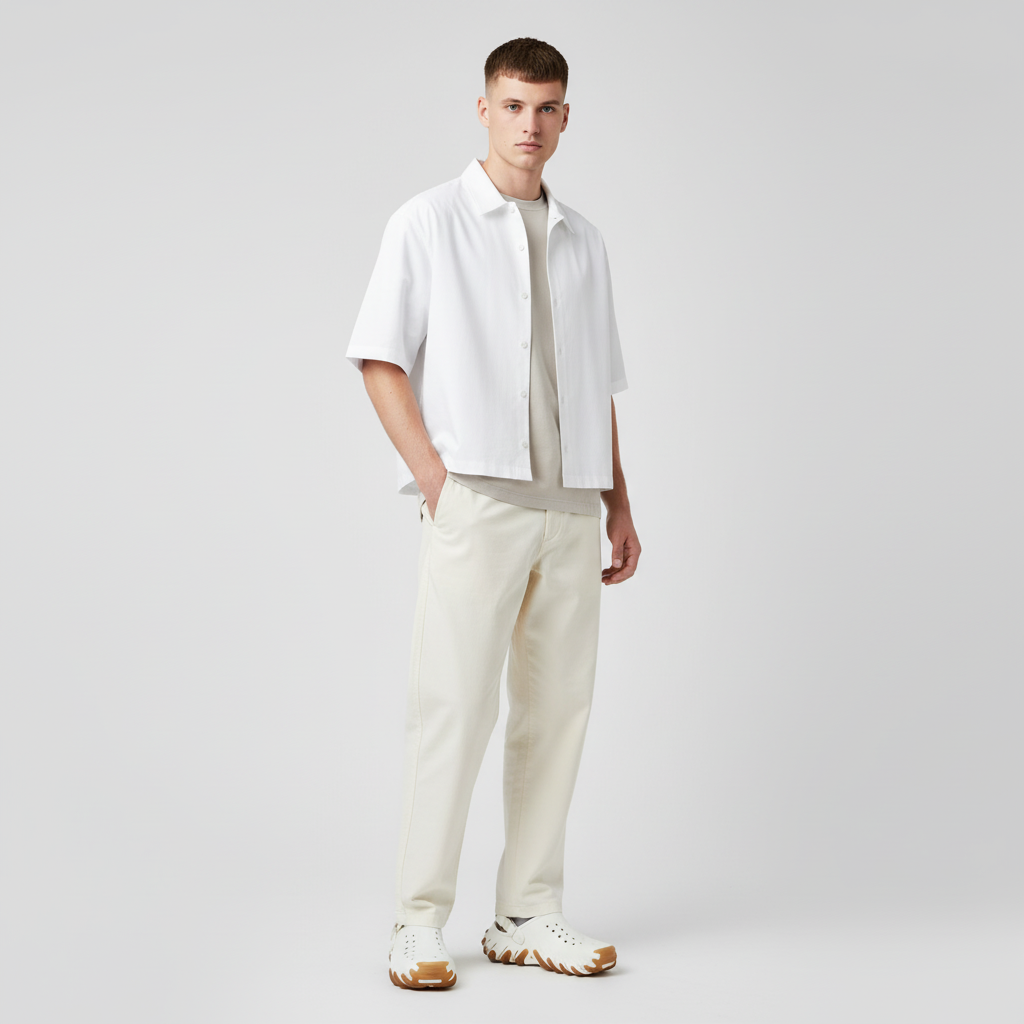 Lookbook Crocs Echo RO Clog ''Gum - Chalk'' Kasut Selipar Trendy. 211675-0WV