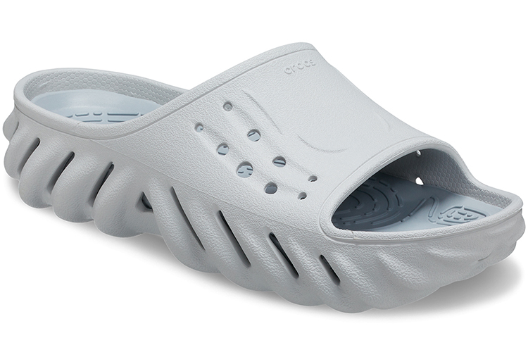 Shop Crocs卡骆驰 波波 運動拖鞋 男女同款 大氣灰