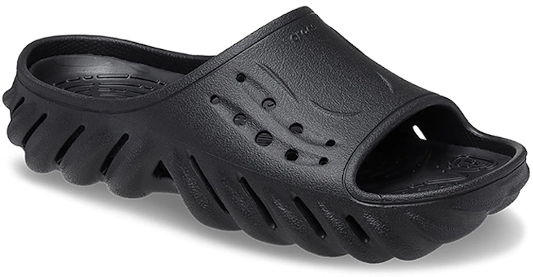 Crocs卡駱馳 波波一字 運動拖鞋 男女同款 黑色 Shop Crocs卡駱馳 波波一字 運動拖鞋 男女同款 黑色