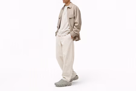 Order Crocs卡駱馳 Echo 舒適百搭氣質潮流 一字拖鞋 男女同款 米白色
