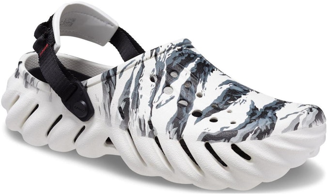Crocs Echo Tiger Clog 'White Black' 208418-103 Order Crocs Echo Tiger Clog 'White Black' 208418-103