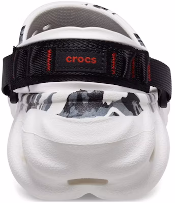 Crocs Echo Tiger 白黑色拖鞋 208418-103 Shop Crocs Echo Tiger 白黑色拖鞋 208418-103