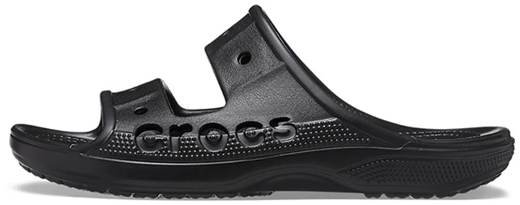 crocs-fashion-casual-unisex-black-slippers-207627-001