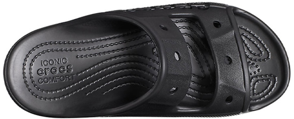 Crocs卡駱馳 時尚休閒拖鞋 男女同款 黑 Lookbook Crocs卡駱馳 時尚休閒拖鞋 男女同款 黑