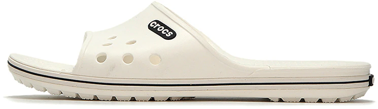 crocs-fashion-casual-white-slippers-white-black-204108-103