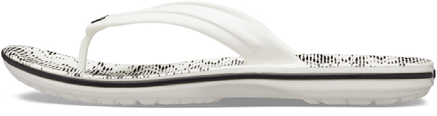 Crocs Flip Flop 'White Black Wave Pattern' 206475-103 Buy Crocs Flip Flop 'White Black Wave Pattern' 206475-103