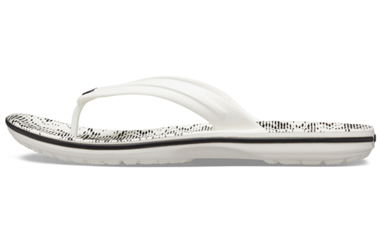 Crocs Flip Flop 'White Black Wave Pattern' 206475-103
